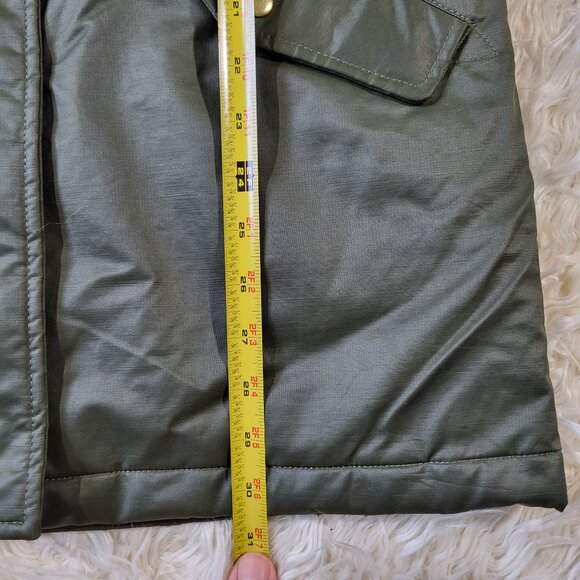 J. Crew Women’s Perfect Parka Army Green Waterproof Hooded Jacket Coat - Picture 12 of 16